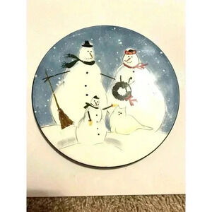 Oneida Kitchen | Vintage Hand Painted Snow Family Plate